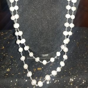 NWT Genuine Freshwater Pearl Neverending .925 Ster